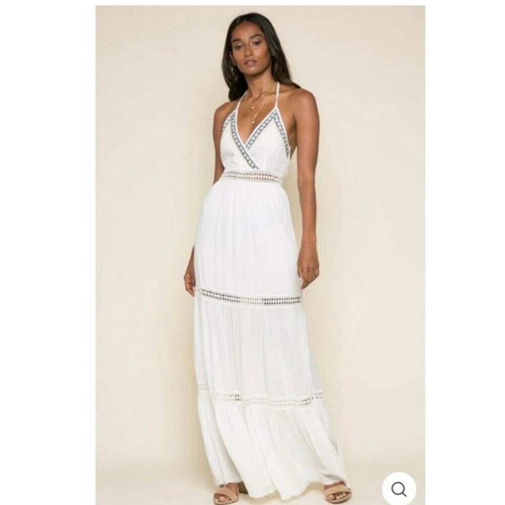 RAGA Imani Halter Maxi Boho Dress